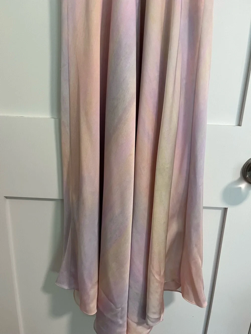 Vince Pastel Ombre rainbow Slip Dress with Spaghetti Straps - Picture 5 of 8